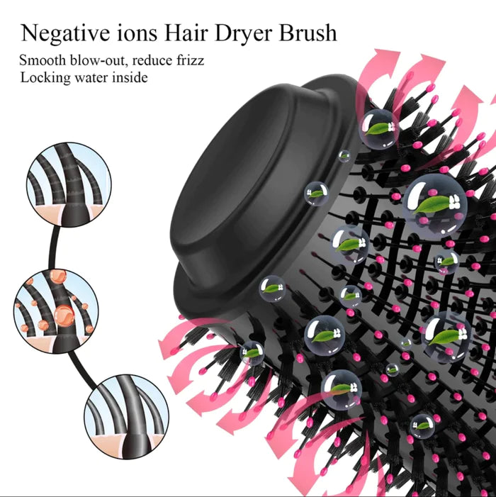 Hot Air Brush Hair Straightner